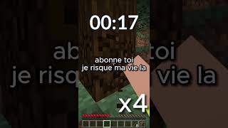 Récupérer un MINERAIS de FER sans RESPIRER minecraft dangerous omg funny [upl. by Aratahc]