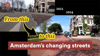 Amsterdam’s Weesperzijde A Street Redesign for Cyclists and Pedestrians [upl. by Humble673]