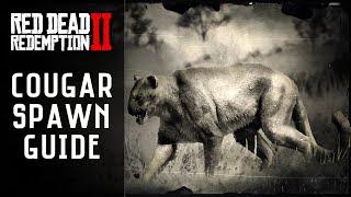 RDR2  Cougar Location  Master Hunter 6 Red Dead Redemption 2 [upl. by Dianthe]