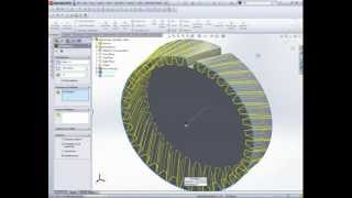 Helical Gear Creation in SolidWorks 2012 [upl. by Bertsche967]