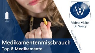 Sucht amp Medikamentenabhängigkeit Die Top 8 Medikamente von Nasenspray über Schlafmittel bis Opiate [upl. by Arihsak]