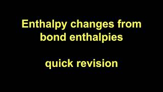 Bond Enthalpies AQA A level Chemistry [upl. by Ketti]