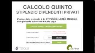 Calcolo Quinto Stipendio per Dipendenti Privati [upl. by Hayyifas291]