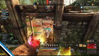 New World PVP Tank Build SnS Flail Outnumbered Fights OPR Gameplay [upl. by Elsbeth447]