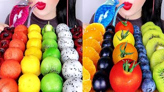 ASMR MUKBANG  한판 먹방 모음EXOTIC FRUITS WATER DRINKING SOUNDS 과일 먹방 신기한 물 먹방 모음 EATING MUKBANG [upl. by Norac]