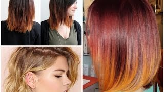 Short Ombre Hairstyles  hair color trends [upl. by Norm]