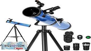 US Direct AOMEKIE Reflector Telescopes for Adults Astronomy Beginners 76mm700mm Review [upl. by Felise]