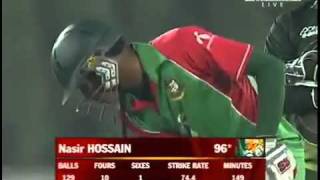 Nasir Hossain Maiden ODI Hundred vs Pakistan  YouTubemp4 [upl. by Yllah]