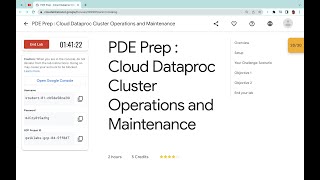 PDE Prep  Cloud Dataproc Cluster Operations and Maintenance  qwiklabs  coursera [upl. by Ahsirtap209]