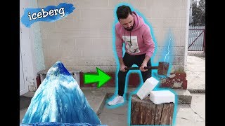 CIOCAN vs ICEBERG sa rupt ciocanul âš EXPERIMENTâš [upl. by Akirea]