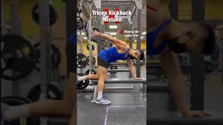 ❌ Tricep Kickback Mistake STOP DOING THIS‼️ [upl. by Hooke127]