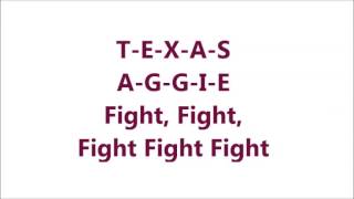 Spirit of Aggieland  With Lyrics [upl. by Tsyhtema439]