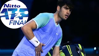 Carlos Alcaraz stunned in first ATP Finals match after raising health concerns  Tennis News [upl. by Rubie585]