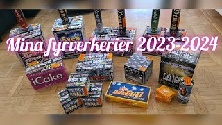 MINA FYRVERKERIER 20232024 mycket Svea [upl. by Moshe]