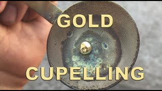 Cupellation  karat GOLD refining without acids [upl. by Ihsir]