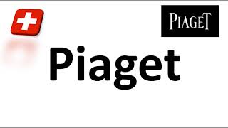 How to Pronounce Piaget CORRECTLY Swiss Watchmaker  Native Speaker [upl. by Ellmyer283]