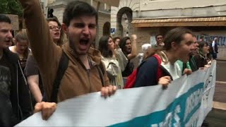 Mobilisation des fonctionnaires manifestation à Marseille [upl. by Cote]