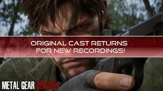 Original MGS3 Cast Returns for NEW Recordings  METAL GEAR SOLID Δ SNAKE EATER News Update [upl. by Ahtela]