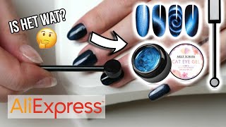 MAGNETISCHE NAGELLAK VAN ALIEXPRESS PROBEREN  CAT EYE GELLAK [upl. by Lady]