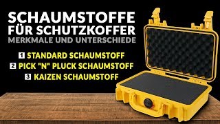 Schaumstoffe für Schutzkoffer  Merkmale Unterschiede und tutorial [upl. by Holmes]