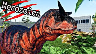 Mesozoica 8  Criando Família de Carnotaurus Grande Paddock de Concreto Dinossauros Rei [upl. by Prochoras]