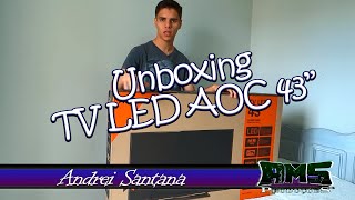 TV AOC 43quot  Unboxing [upl. by Fatimah]