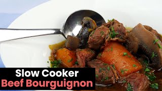 Hearty Slow Cooker Beef Bourguignon [upl. by Pietrek365]