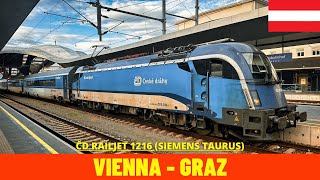 Cab ride Vienna  Graz Semmering Railway Austria  train drivers view in 4K [upl. by Mohl]