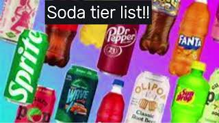 Soda tier list pt1 [upl. by Osy488]