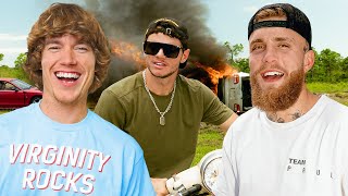 Destroying Cars with Jake Paul and Whistlin Diesel [upl. by Kroll]