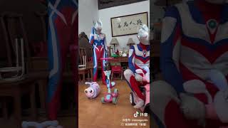 Ultraman Tiga toys 2D I never expected it Hahaha just for fun [upl. by Virgilio]