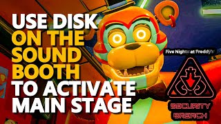 Use Disk on the Sound Booth to activate Main Stage Freddy FNAF [upl. by Ativel364]