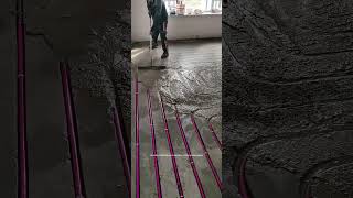 Apartment Floor Heating Pipes Laying In This Way Downstairs Others Home Hotter And Benefit more [upl. by Learrsi]