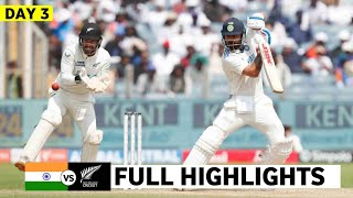 Full Highlights  India vs New Zealand 2nd Test DAY 3 Full Match Highlights  IND vs NZ 2nd Test [upl. by Notnirb]