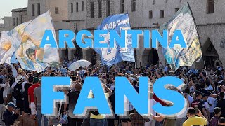 Argentina Fans in Qatar [upl. by Ennovahs8]