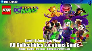 LEGO DC SuperVillains  Level 11 Apokolips Wow All Collectibles Locations Guide rus199410 [upl. by Calder777]