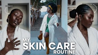 My Skincare shower routine  glowing skin routine  darkskin women  products link in description [upl. by Fanchette175]