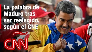 Discurso completo de Nicolás Maduro tras ser reelegido como presidente de Venezuela según el CNE [upl. by Ojeitak573]