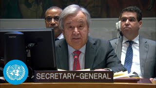 UN Chief  Middle East Situation quotgrowing more dire by the hourquot  United Nations Security Council [upl. by Eatnoed]