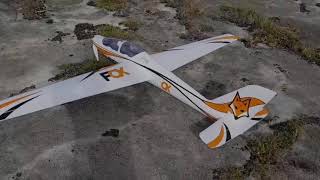 FMS Fox 3000mm Powered Glider Maiden flight [upl. by Alten]