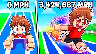 I Ran 3424887 MPH to be the FASTEST in Speed Simulator [upl. by Enyrehtac]