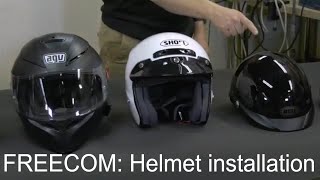 FREECOM Helmet installation [upl. by Enyalaj]