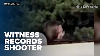 Witness records chilling footage of Thomas Matthew Crooks aiming at Trump during rally INTERVIEW [upl. by Einneg]