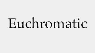 How to Pronounce Euchromatic [upl. by Imugem]