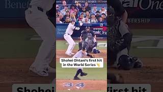 Shohei Ohtani’s FIRST EVER World Series Hit shoheiohtani ohtani worldseries dodgers losangeles [upl. by Clair485]