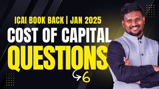 CA INTER JAN 2025 FM  COST OF CAPITAL  ICAI QUESTION 6 [upl. by Emerick799]