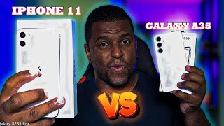 IPHONE 11 VS GALAXY A35 5G O IPHONE 11 ESTÁ FICANDO VELHO [upl. by Alyhc]