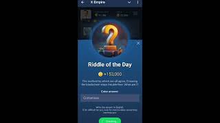 Riddle of the day x empire 2223 September task ko kaise krna h [upl. by Gnilyam541]