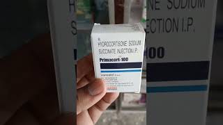 Primacort 100 injection  hydrocortisone sodium injection injection medicine medicaleducation [upl. by Lekim]