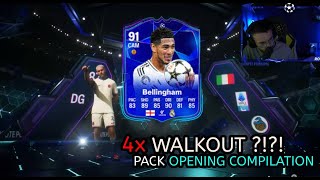 x4 WALKOUT  Luckiest FC25 PACK OPENING [upl. by Atte]